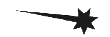 A clip art comet